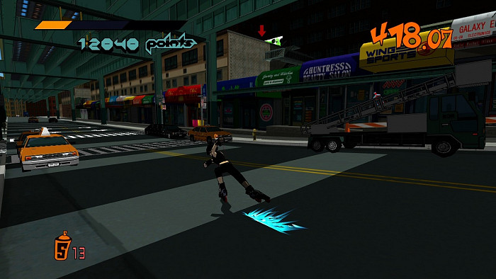 Скриншот из игры Jet Set Radio