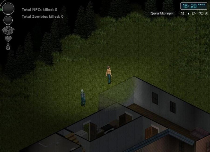 Скриншот из игры Project Zomboid