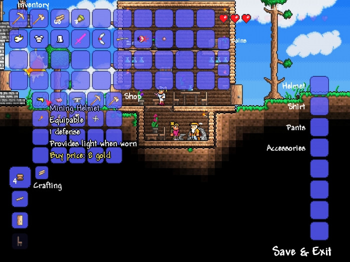 Скриншот из игры Terraria