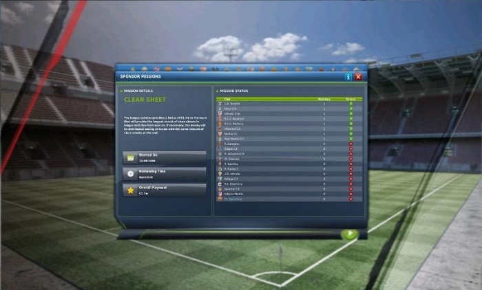 Скриншот из игры Fifa Manager 11