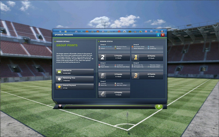 Скриншот из игры Fifa Manager 11