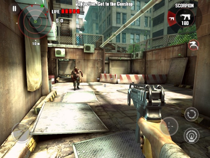 Скриншот из игры Dead Trigger (iOS)