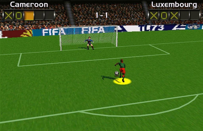 Скриншот из игры FIFA Soccer 96