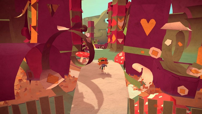 Скриншот из игры Tearaway