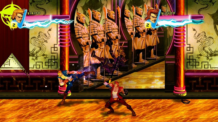 Скриншот из игры Double Dragon: Neon