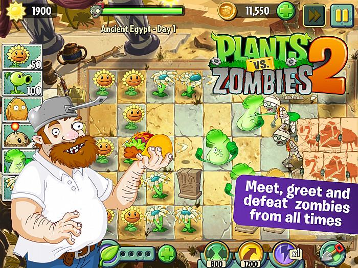 Скриншот из игры Plants vs. Zombies 2: It's About Time