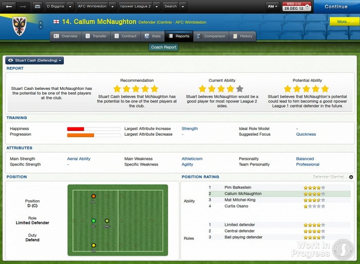 Скриншот из игры Football Manager 2013