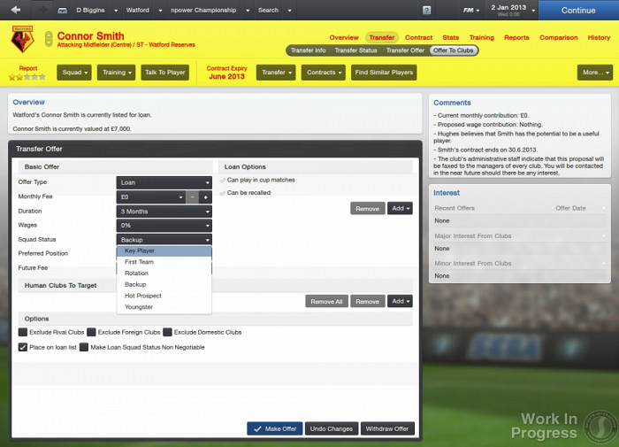 Скриншот из игры Football Manager 2013