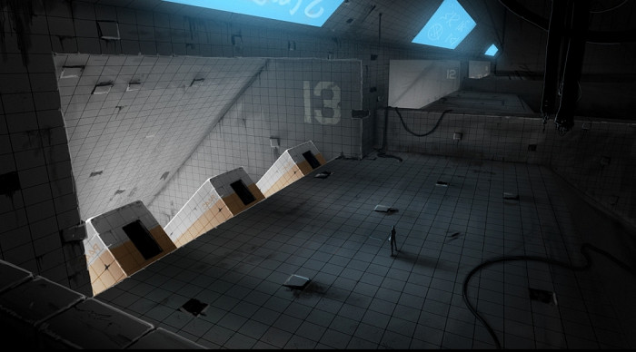 Скриншот из игры Q.U.B.E.