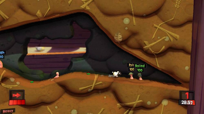 Скриншот из игры Worms Revolution