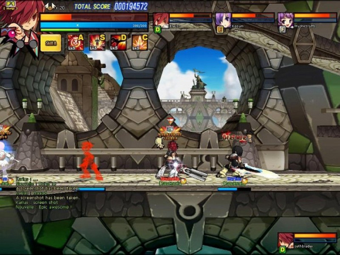 Скриншот из игры Elsword