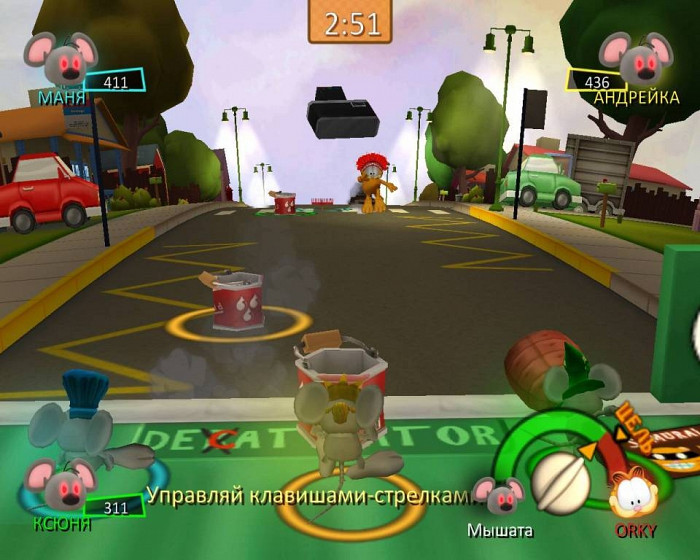 Скриншот из игры Garfield Show: Threat of the Space Lasagna, The