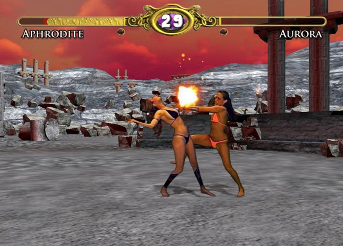 Скриншот из игры Bikini Karate Babes: Warriors of Elysia