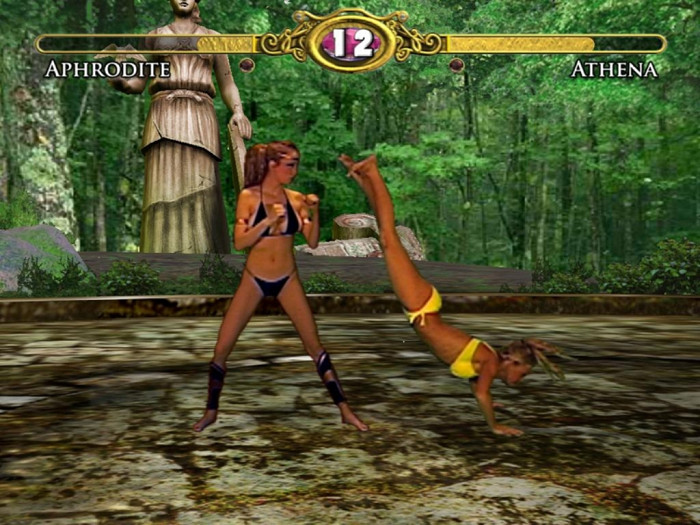 Скриншот из игры Bikini Karate Babes: Warriors of Elysia