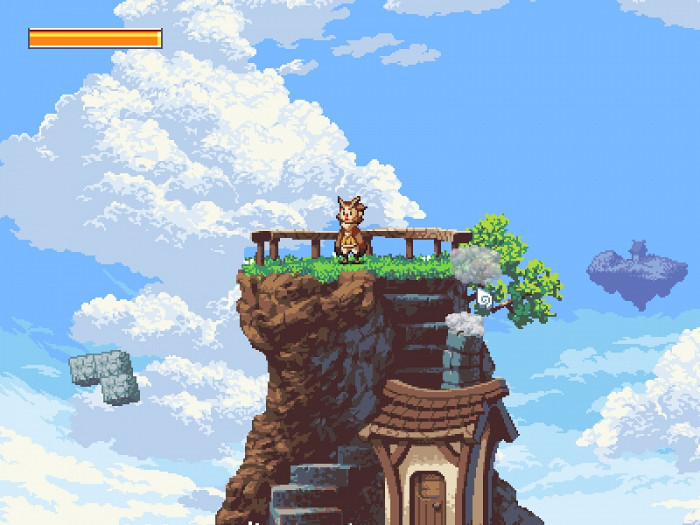 Скриншот из игры Owlboy