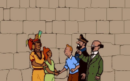 Скриншот из игры Adventures of Tintin: Prisoners of the Sun