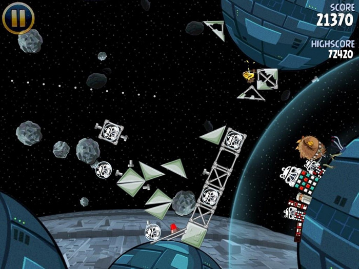 Скриншот из игры Angry Birds Star Wars