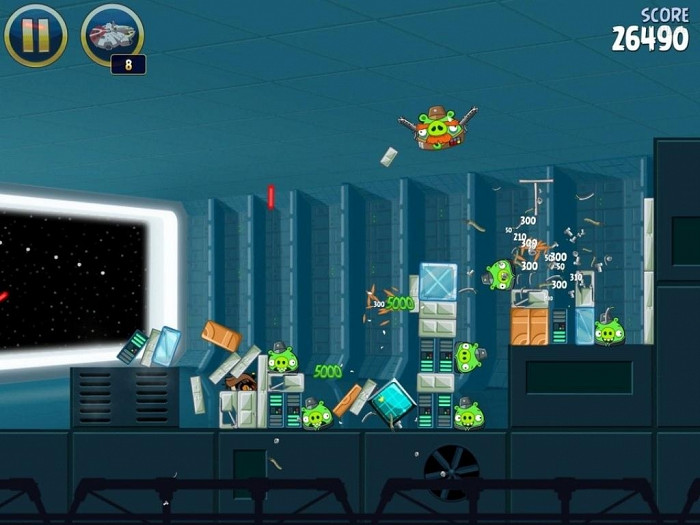 Скриншот из игры Angry Birds Star Wars