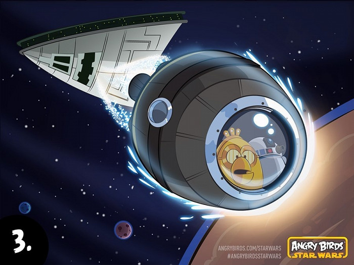 Скриншот из игры Angry Birds Star Wars