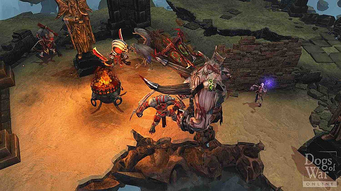 Скриншот из игры Dogs of War Online