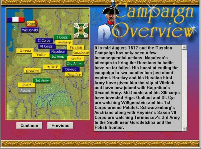 Скриншот из игры Napoleon's Russian Campaign