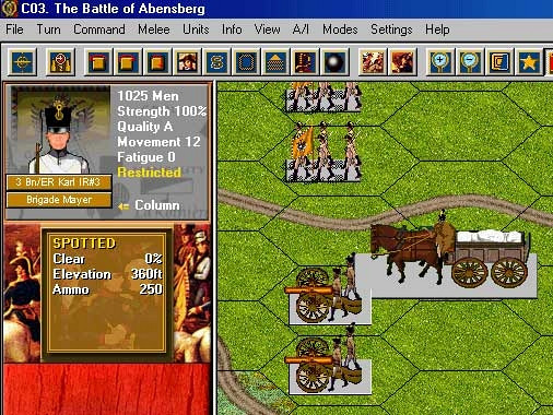 Скриншот из игры Napoleonic Battles: Campaign Eckmuhl