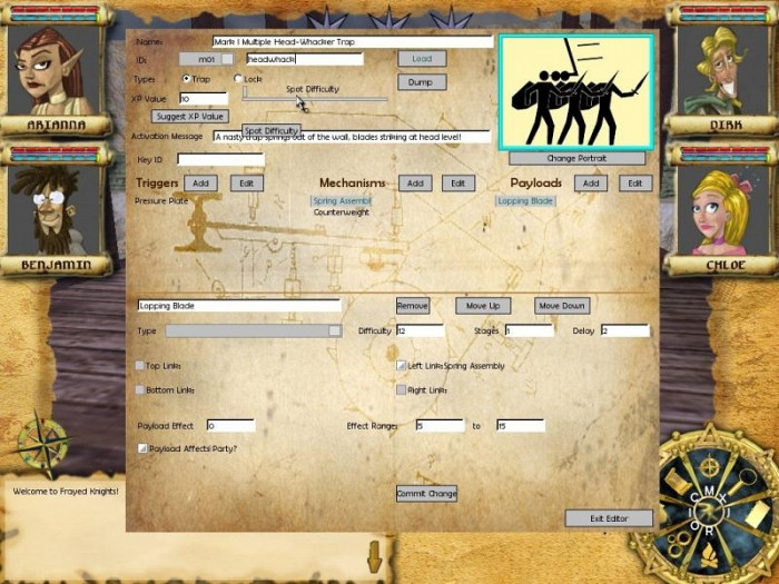 Скриншот из игры Frayed Knights: The Skull of S'makh-Daon