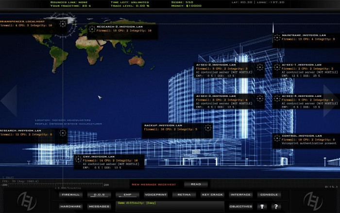 Скриншот из игры Hacker Evolution Duality