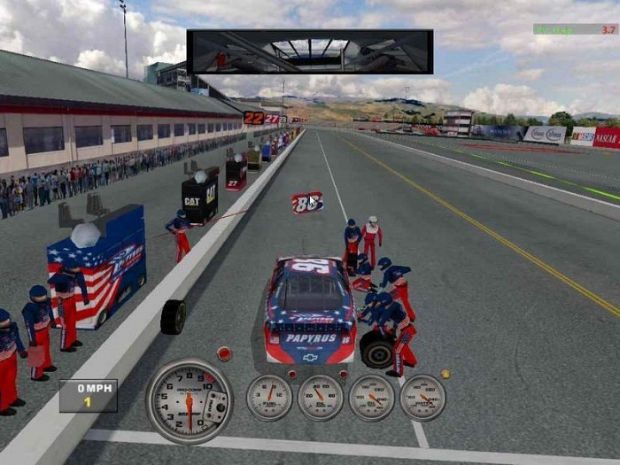 Скриншот из игры NASCAR Racing 3
