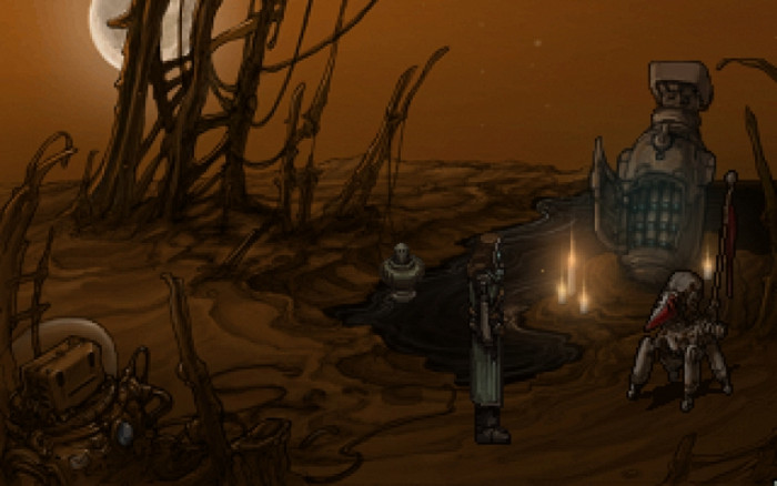 Скриншот из игры Primordia