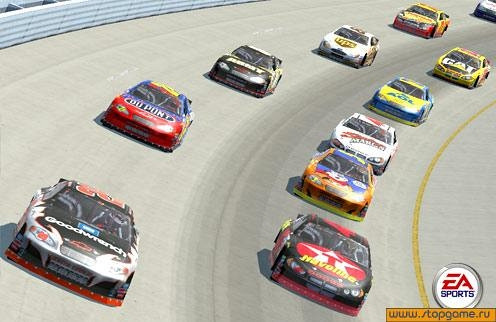 Скриншот из игры NASCAR SimRacing