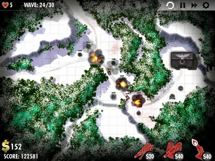 Скриншот из игры iBomber Defense