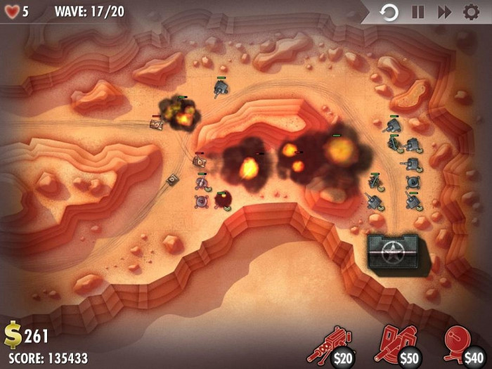 Скриншот из игры iBomber Defense