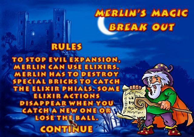 Обложка для игры Merlin's Magic Break Out