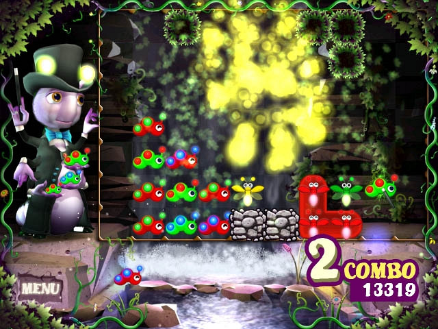 Скриншот из игры Glow Worm