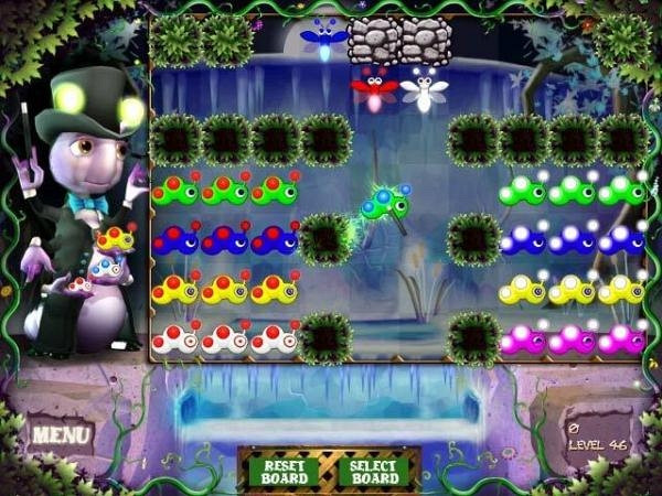 Скриншот из игры Glow Worm