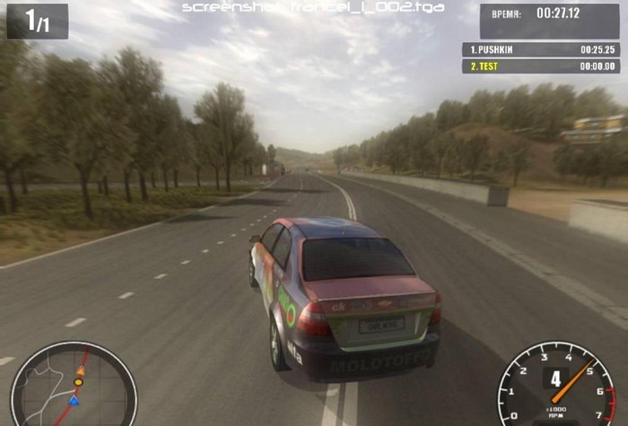 Скриншот из игры GM Rally