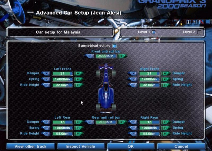 Скриншот из игры Grand Prix 3 2000 Season