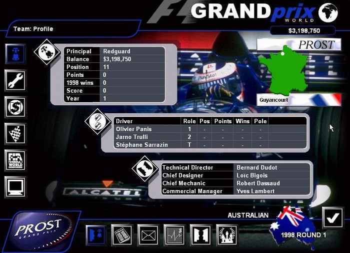 Скриншот из игры Grand Prix World