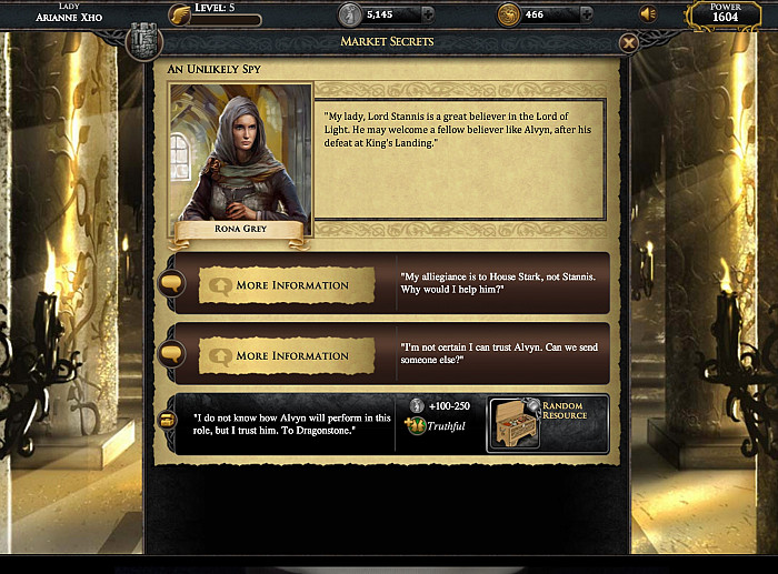 Скриншот из игры Game of Thrones: Ascent