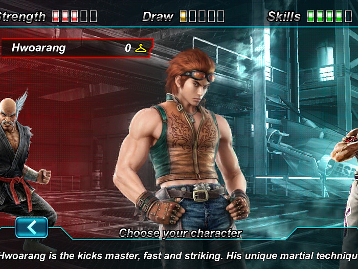 Скриншот из игры Tekken Card Tournament