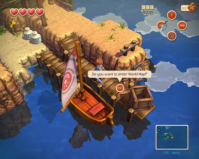 Скриншот из игры Oceanhorn: Monster of Uncharted Seas