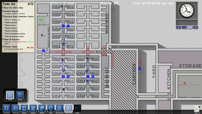 Скриншот из игры Prison Architect