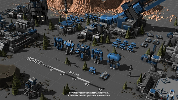 Скриншот из игры Planetary Annihilation