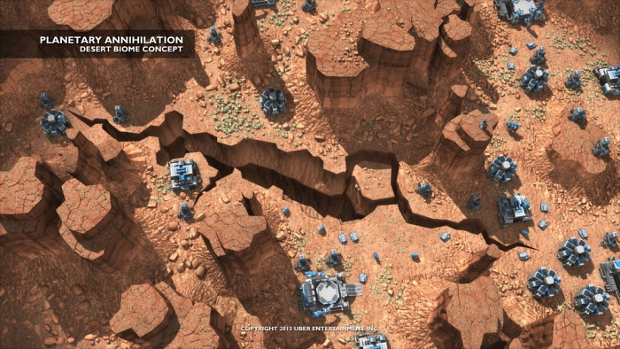 Скриншот из игры Planetary Annihilation