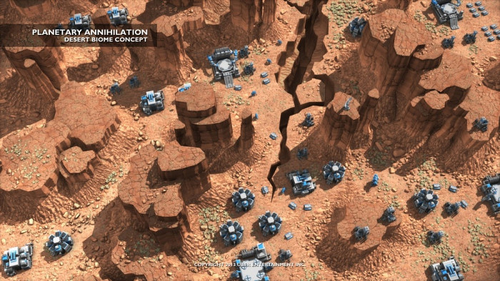 Скриншот из игры Planetary Annihilation