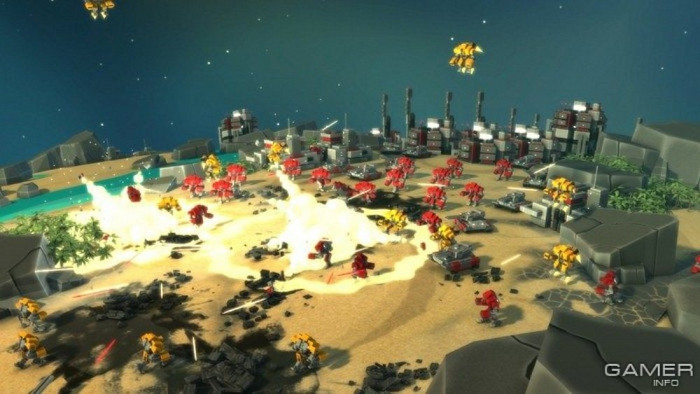 Скриншот из игры Planetary Annihilation