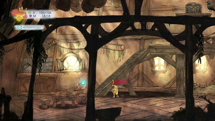 Скриншот из игры Child of Light