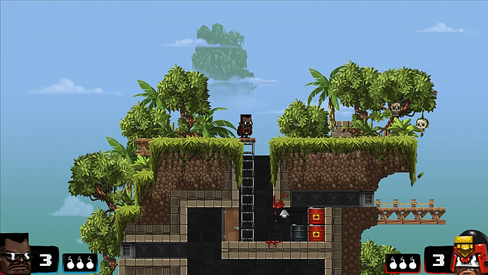 Скриншот из игры Broforce