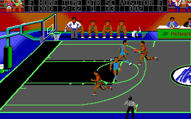 Скриншот из игры Magic Johnson's Basketball